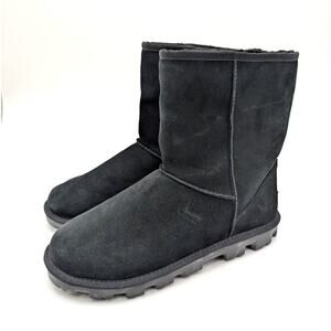 UGG Essential Short Classic Ankle Boots Round Toe Women's Black Size US10 EU41